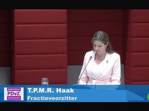 Tamara Haak sprak in de gemeenteraad naar aanleiding van rapport verkenner PVV
